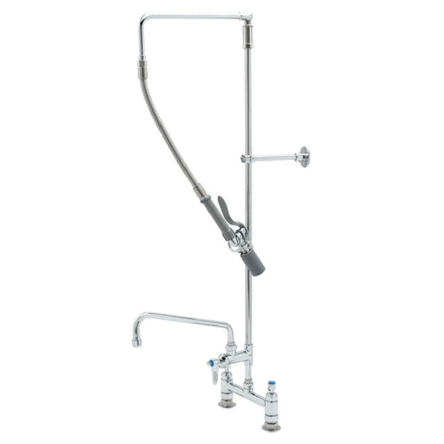 T&S Brass B-0121-12-CRBJ EasyInstall Pre-Rinse Unit With Add-on Faucet Deck Mount