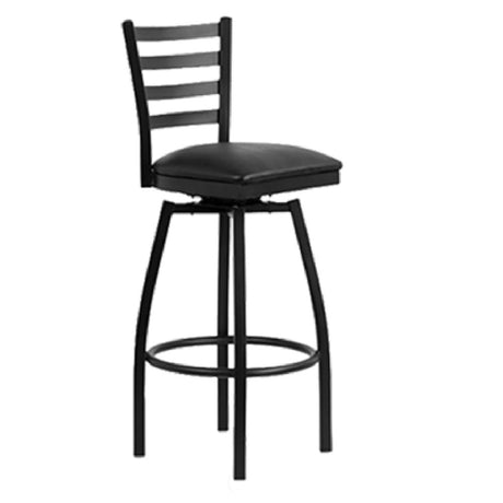 JMC Furniture BOGGS CC BARSTOOL VINYL Boggs Swivel Barstool Indoor Use Ladder Back