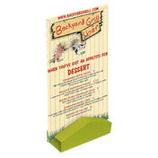 Menu Solutions WDBLOCK-ANG Wood Block 4"W X 1-1/4"D X 1-1/2"H Rectangular Footprint