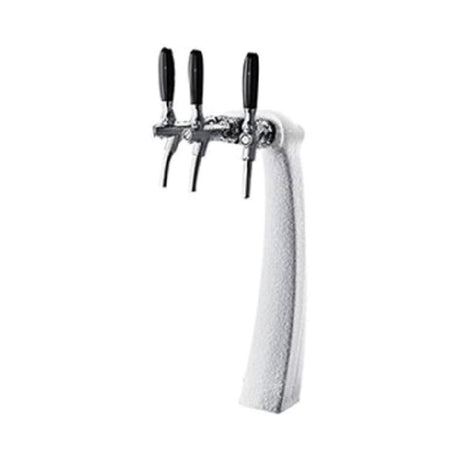 Micro Matic FALCO3-C-F Ice Frosted Falco Draft Beer Tower Countertop 8-3/8"W X 18-3/4"H