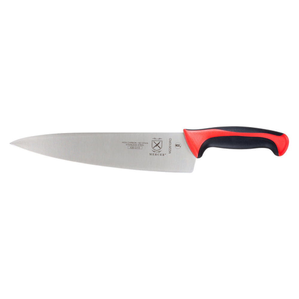 Mercer Culinary M22610RD Millennia Colors® Chef's Knife 10" Stamped