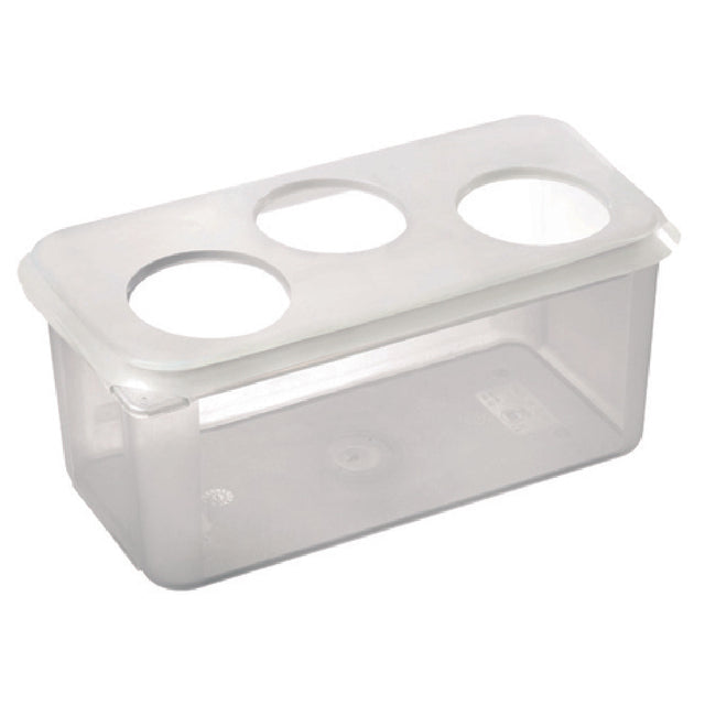 Carlisle 01472 Araven Squeeze Dispenser Organizer 12-3/4" X 6-7/8" X 6" GN 1/3 Size