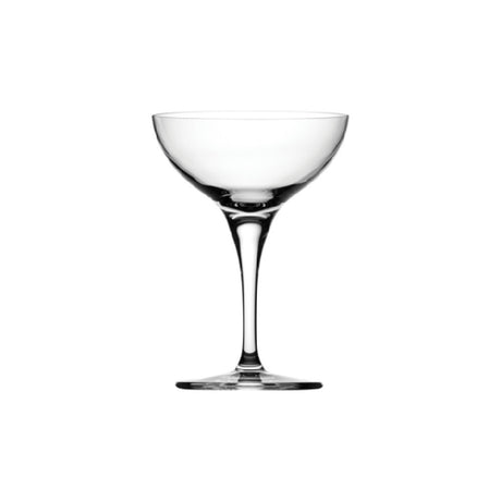 Steelite P67105 Coupe Glass 8.5 Oz. (H 5-3/4" M 4-1/8" T 4-1/8" B 3") Crystalline