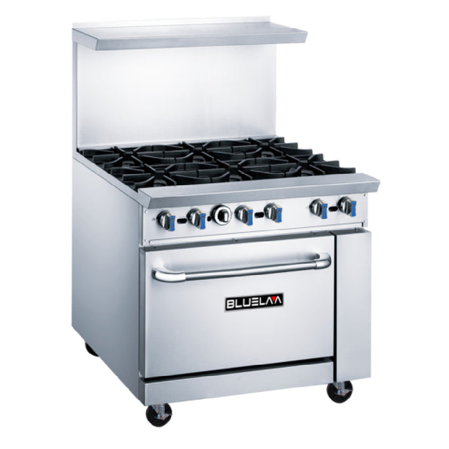 Blue Air BLR36-6B BLUELAVA Range Gas 36"W X 31-1/2"D X 56"H