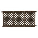 Grosfillex US963423 Fence Panel 3-panel Section Interlocking