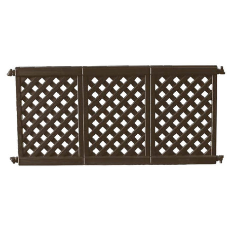 Grosfillex US963423 Fence Panel 3-panel Section Interlocking