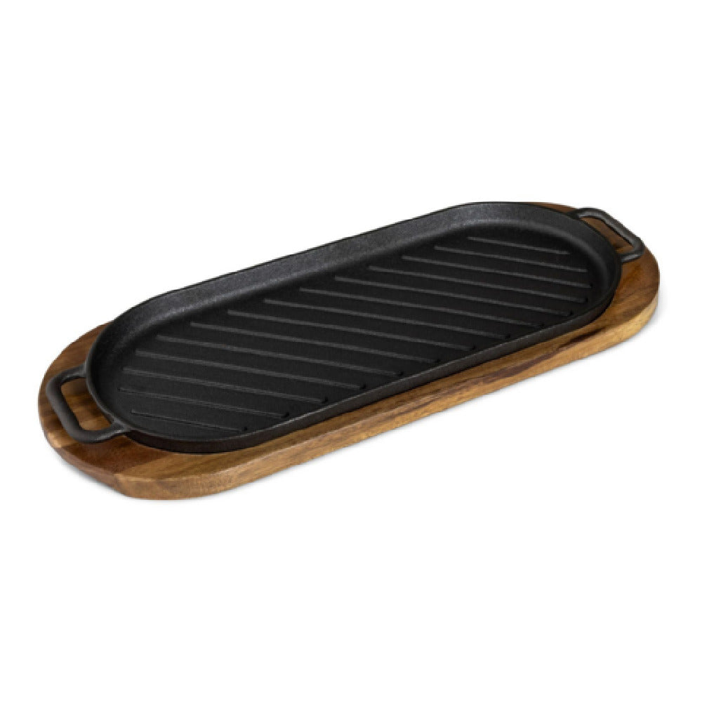 Bon Chef 5120 - Fajita Board, Cast Iron, With Griddle Marks
