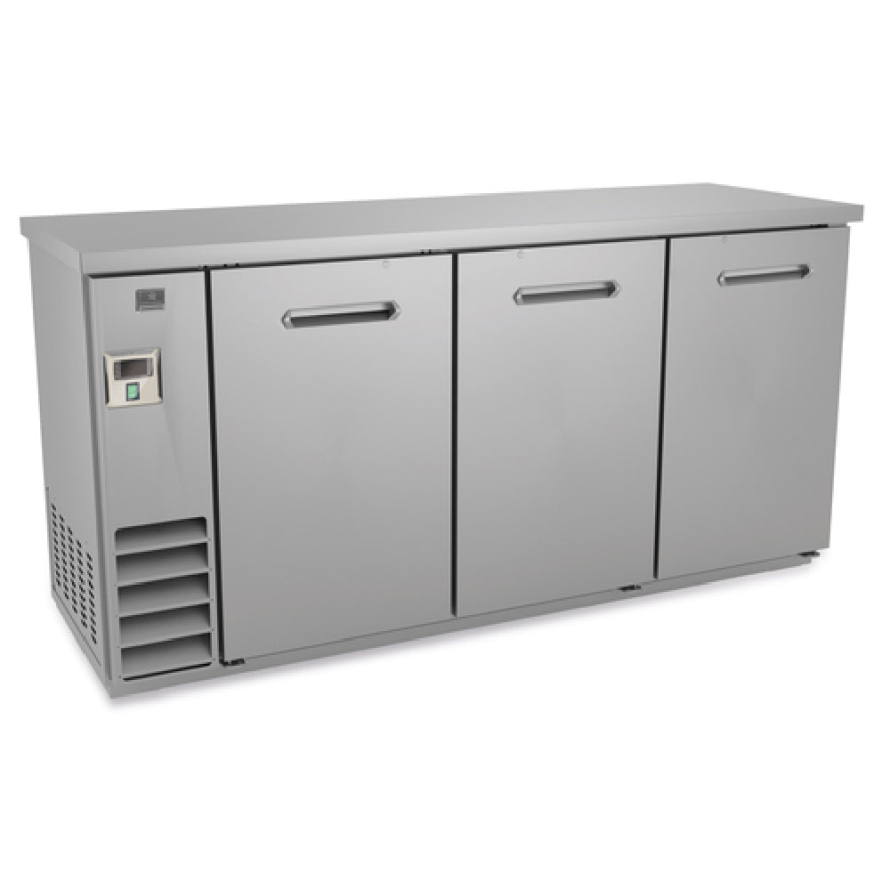 Kelvinator KCHBB72SS (738307) Back Bar Cooler 72"W Self-contained Side Mounted Refrigeration