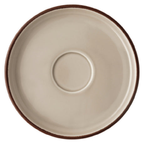 Paderno 10660-405404-34750 Saucer 7-1/8" Dia. Round Porcelain