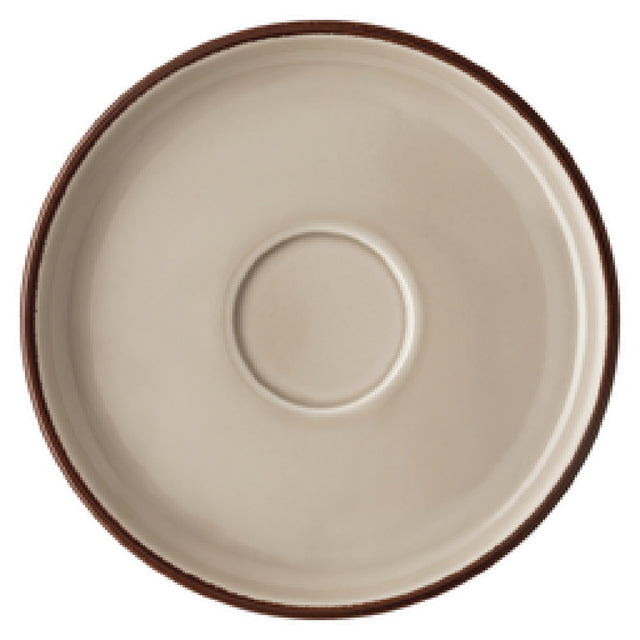 Paderno 10660-405404-34750 Saucer 7-1/8" Dia. Round Porcelain