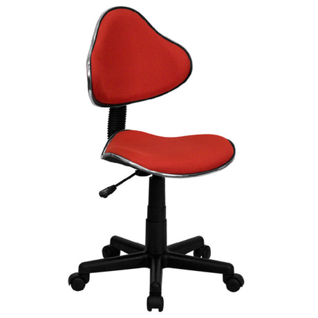 Flash Furniture BT-699-RED-GG Ergonomic Swivel Task Chair 33" To 37-1/2" Adjustable Height