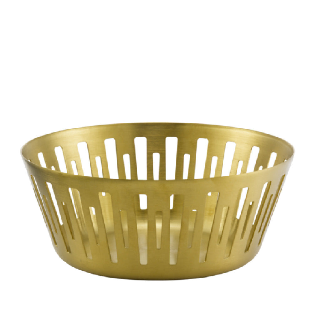Service Ideas DB-75VG Bread Basket 6.5" Dia. X 2.75"H Round