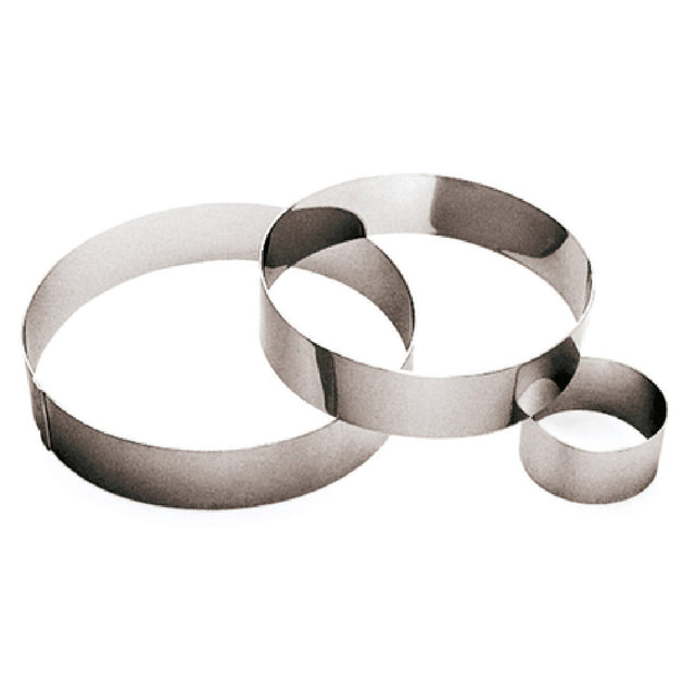 Paderno 47532-07 Pastry Ring 3" ID X 1-1/2"H Mousse