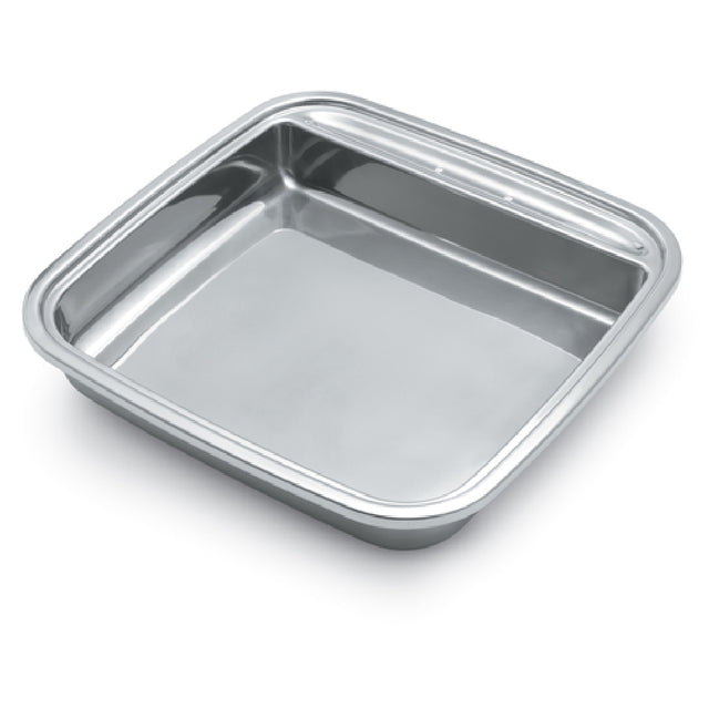 Vollrath 46137 Replacement Square Stainless Steel Food Pan 6 Quart (5.8L) For Intrigue® Induction Square Chafers