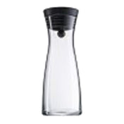Bauscher Hepp 06.1771.6040 - Water Decanter, 25-2/5 Oz., 18/10 Stainless Steel Close Up Lid With Black Ring