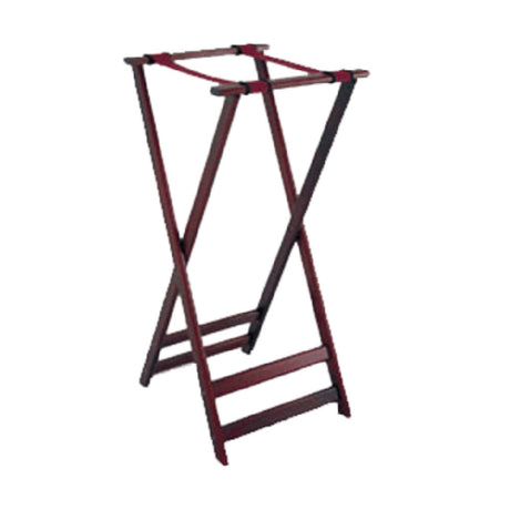 GET Enterprises TSW-105 Tray Stand 38" High Mahogany Hardwood