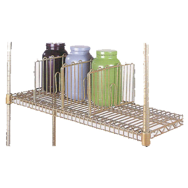 SPG SDU24C - ISS Shelf Divider, 24"W X 8"H, Plating Plus™ Finish