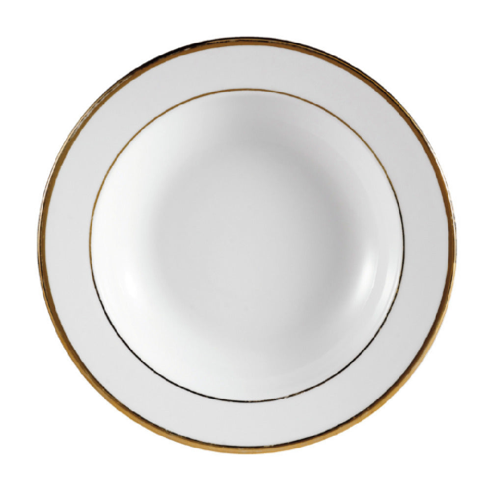 CAC China GRY-3 Golden Royal Soup Plate 10 Oz. 9" Dia. X 1-3/8"H