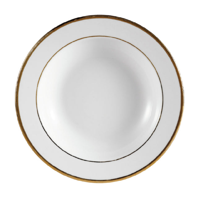 CAC China GRY-3 Golden Royal Soup Plate 10 Oz. 9" Dia. X 1-3/8"H