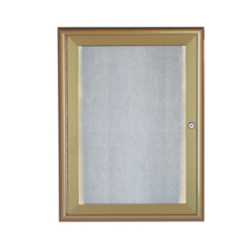 Aarco LOWFC2418LB Waterfall Bulletin Board 18"W X 24"H Enclosed