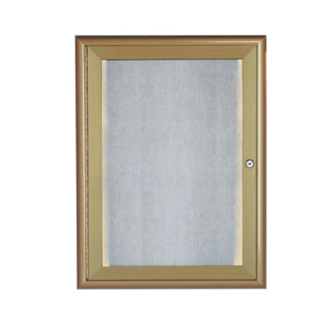 Aarco LOWFC2418LB Waterfall Bulletin Board 18"W X 24"H Enclosed