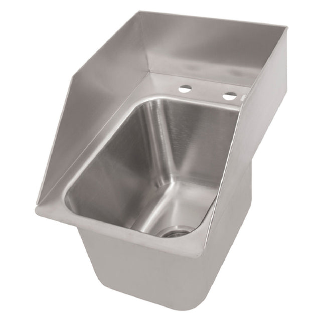 BK Resources DDI-10141024S Deep Drawn Drop-In Sink One Compartment 12-5/8"W X 18-1/2"D X 15-1/2"H Overall Size