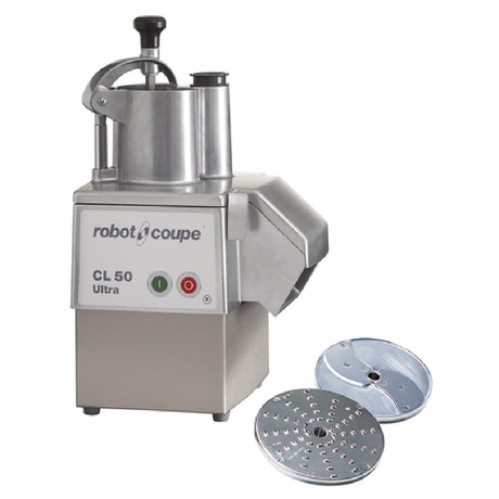 Robot Coupe CL50EULTRA Commercial Food Processor Includes: Vegetable Prep Attachment With Kidney Shaped & Cylindrical Hopper (no Bowl)