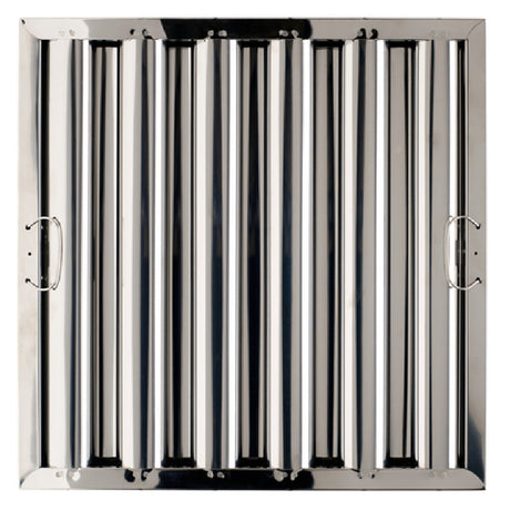 Krowne S2025 Silver Series Baffle Grease Filter 19-1/2"H X 24-1/2"W Actual Dimensions (20" X 25" Nominal)