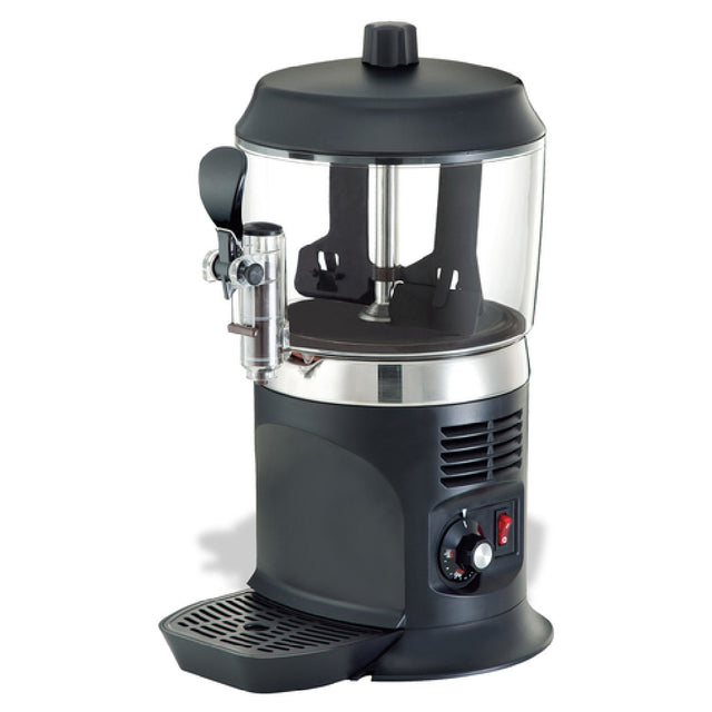 Winco 21011 Benchmark Hot Beverage/Topping Dispenser 5 Qt. Capacity Rotating Paddles