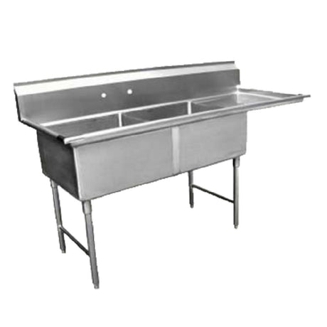 GSW USA SE15152R Sink Two Compartment 48-1/4"W X 21"D X 45"H