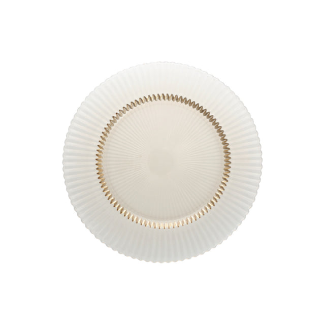 Fortessa ARCHIE.GG.13 Archie Ginger Gold Glass Charger Plate 12.8" Dia. Dishwasher Safe (4 Each Per Case)