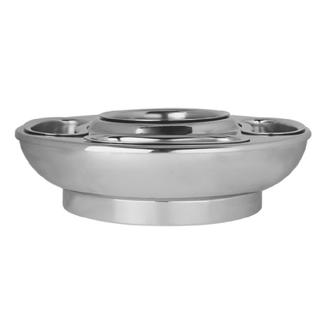 Steelite 5850JX136 Banquet Caviar Server 12-3/4" X 3-1/4" X 3-1/4" Stainless Steel