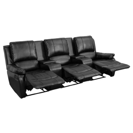 Flash Furniture BT-70295-3-BK-GG Allure Series Theater Seating Unit 96"W X 35" 66"D X 40"H