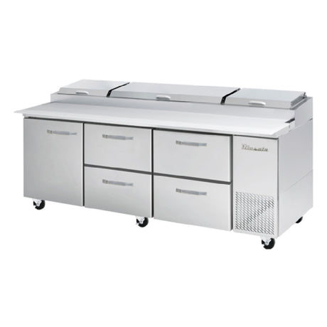 Blue Air BAPP93-D4RM-HC - Pizza Prep Table, Three-section, 93-1/4"W