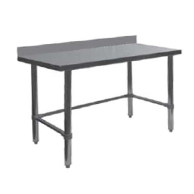 GSW USA WT-PB2448BW Premium Work Table 48"W X 24"D X 35"H 16 Gauge Stainless Steel Sound Deadened Top With 4" Backsplash