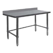 GSW USA WT-PB3096BW Premium Work Table 96"W X 30"D X 35"H 16 Gauge Stainless Steel Sound Deadened Top With 4" Backsplash