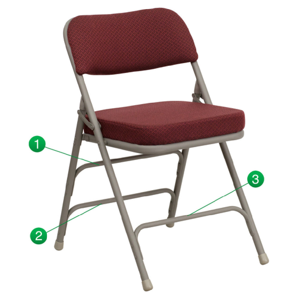 Flash Furniture HA-MC320AF-BG-GG Hercules Series Premium Folding Chair 300 Lb. Weight Capacity