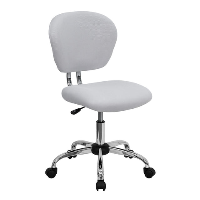 Flash Furniture H-2376-F-WHT-GG Swivel Task Chair 33-1/2" To 37-1/2" Adjustable Height