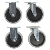 Hubert 59452 - Caster Kit, For Platform Cart #44225,5" Dia., 400 Lb. Capacity Per Caster