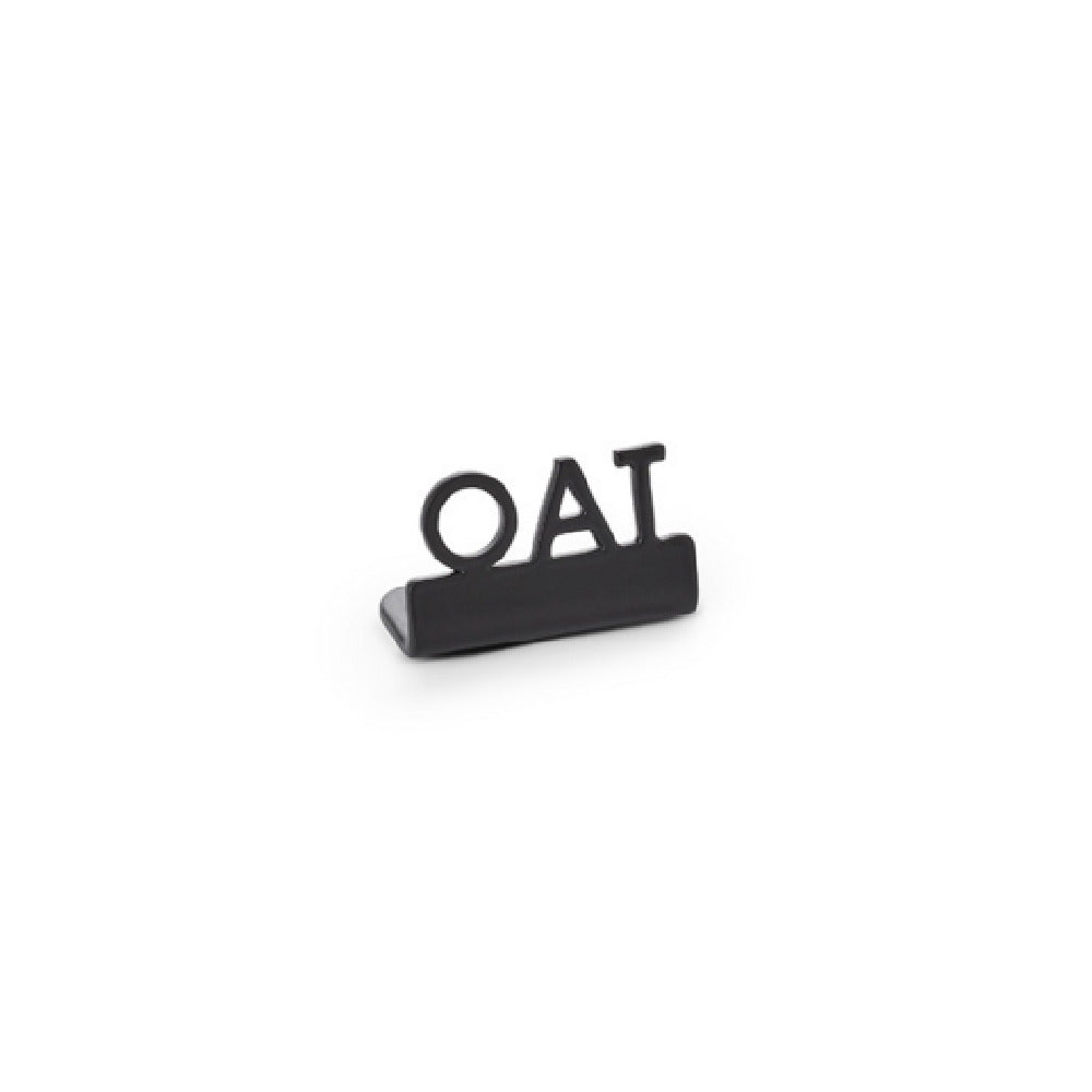 American Metalcraft MSBO1 - Mini Laser Cut Sign, 0.625"W X 1.25"D X 0.75"H, Black