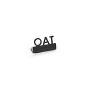 American Metalcraft MSBO1 - Mini Laser Cut Sign, 0.625"W X 1.25"D X 0.75"H, Black