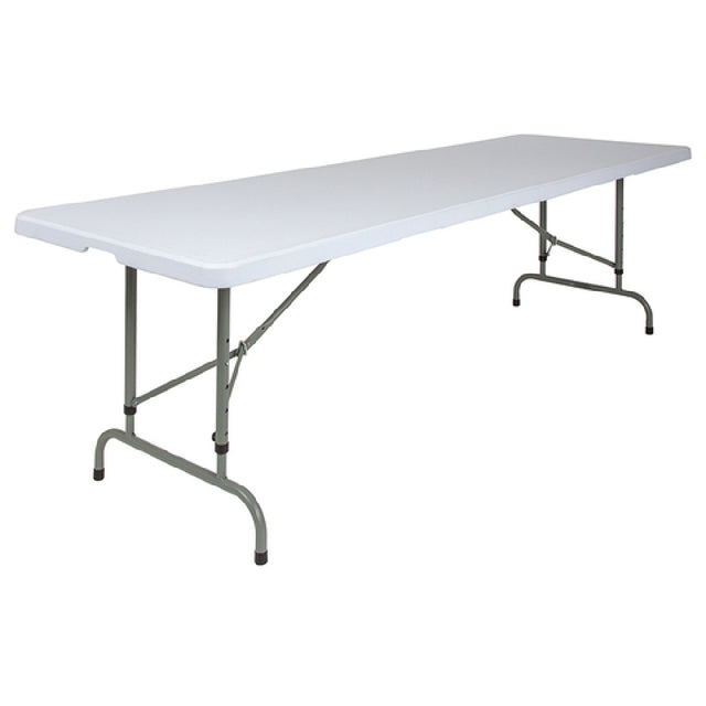 Flash Furniture RB-3096ADJ-GG Ready To Use Commercial Table 8' Folding Table Seats Up To 10 Adults