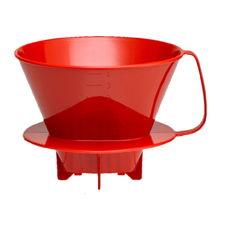 Harold Import Co. 2664RD HIC Coffee Filter Cone Holds #4 Filter Dishwasher Safe