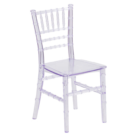 Flash Furniture LE-L-7K-CL-GG Kid's Chiavari Chair 330 Lb. Weight Capacity One-piece Polypropylene