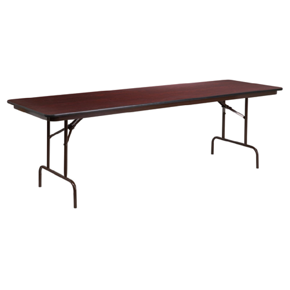 Flash Furniture YT-3096-MEL-WAL-GG Folding Table 96"W X 30"D X 30"H Seats Up To 10 Adults