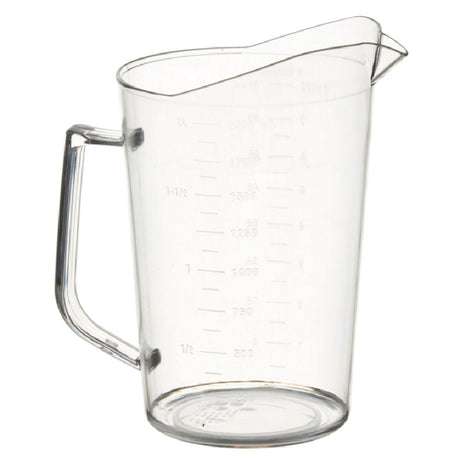 Winco PMU-200 Measuring Cup 2 Qt. With Raised Graduation Markings