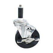 BK Resources 5SS-1RA-HR-TLB - Swivel Caster, 1" Expanding Stem, 5" Hard Rubber Wheel
