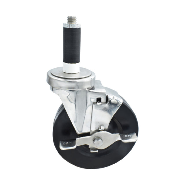BK Resources 5SS-1RA-HR-TLB - Swivel Caster, 1" Expanding Stem, 5" Hard Rubber Wheel