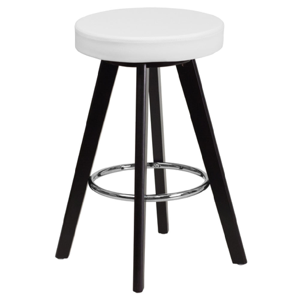 Flash Furniture CH-152600-WH-VY-GG Trenton Series Bar Stool 24"H Seat Counter Height