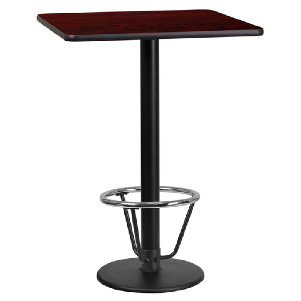 Flash Furniture XU-MAHTB-2424-TR18B-3CFR-GG Table 24"W X 24"D X 43-1/8"H Bar Height